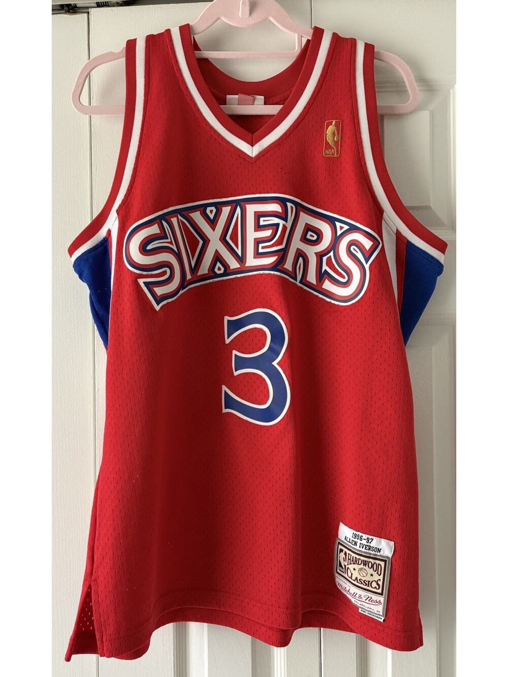 Authentic Mitchell & Ness Allen Iverson Philadelphia 76ers Rookie Jersey 56 LG
